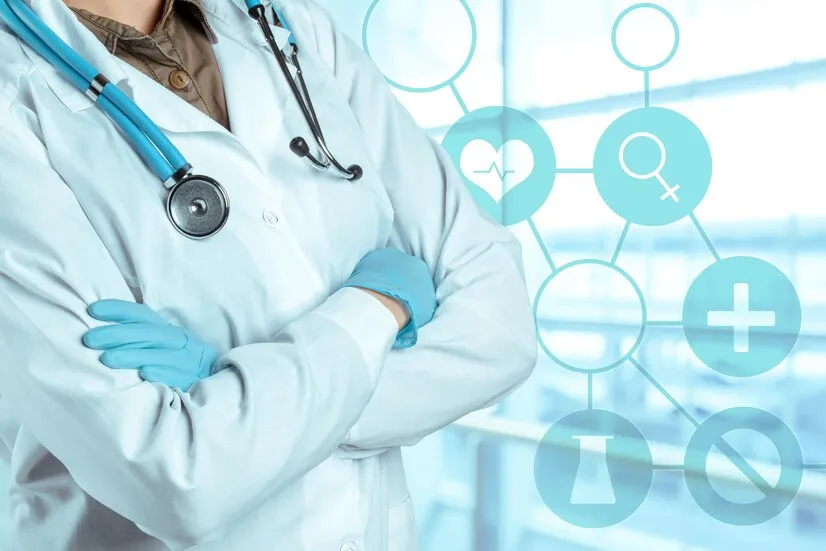Doctor with crossed arms.